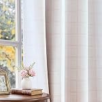 Beauoop Green Plaid Jacquard Blackout Curtains 84 Inches Long 2 Panels for Bedroom Living Room Checkered Room Darkening Thermal Insulated Soundproof Grommet Window Treatment Drapes, 52x84 2 Set