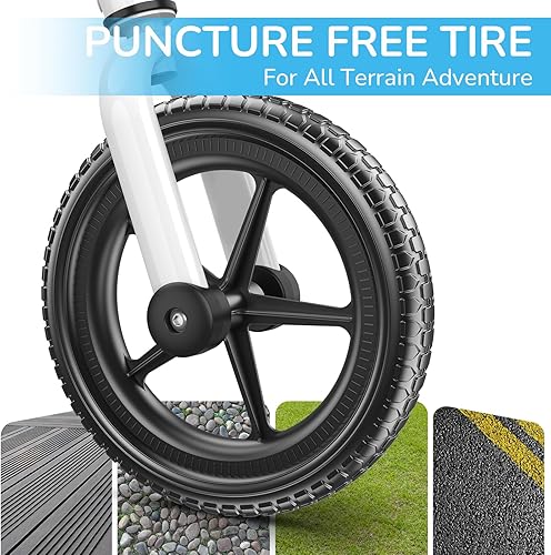 Miniatura 9 de Umatoll Bicicleta de equilibrio para niños de 2 años, juguete de bicicleta para niños de 18 meses a 5 años, ajuste sin herramientas, regalos para