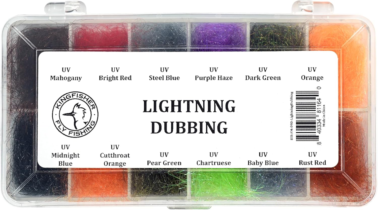 Kingfisher Fly Fishing Lighting Dub Fly Tying Dubbing Dispenser