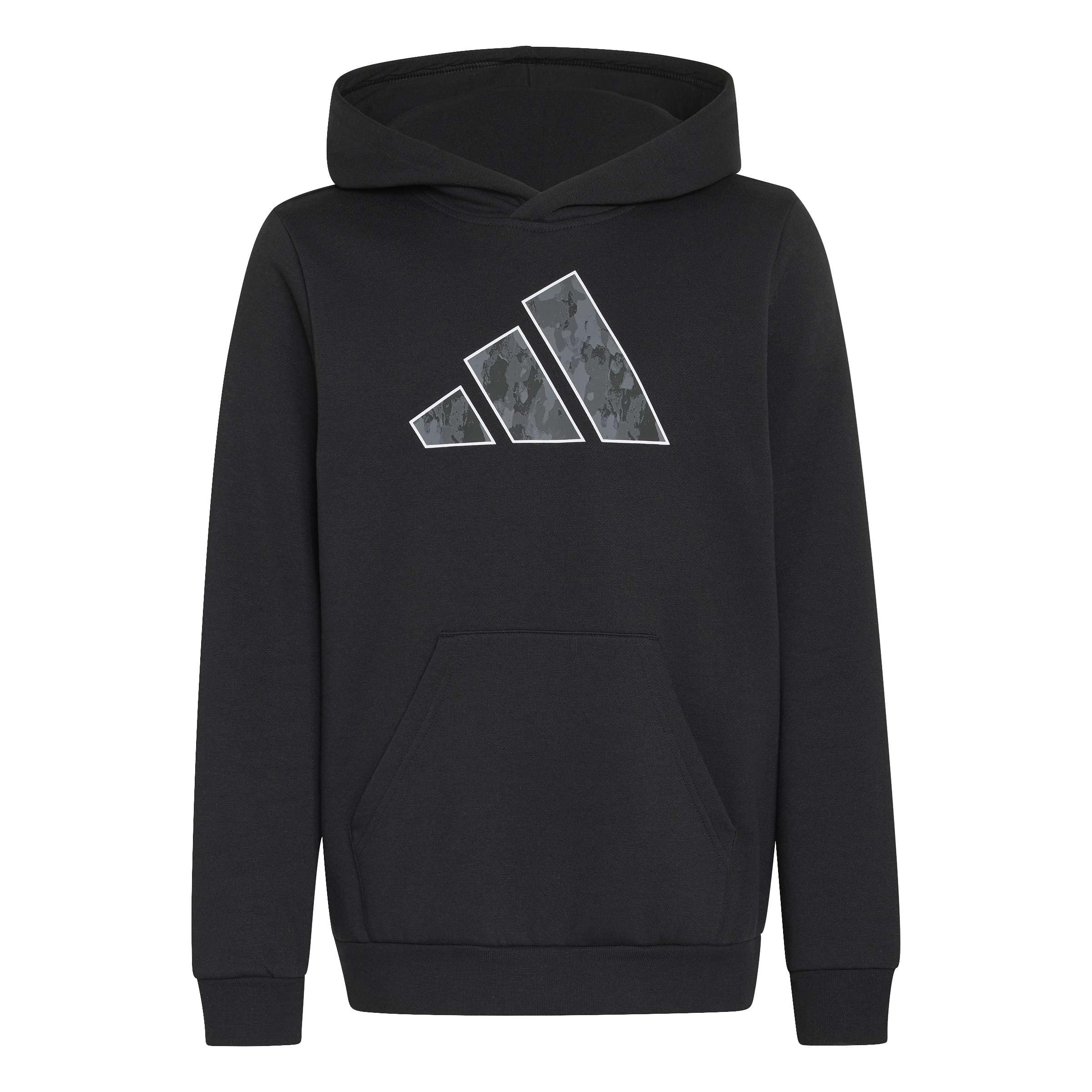 Adidas Kids' Graphic Performance Hoodie Black Size 7-8 Years