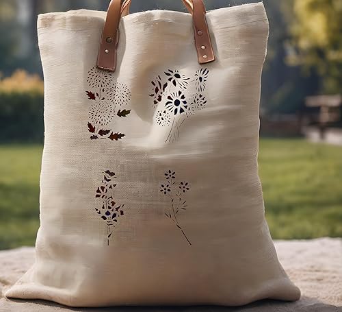 Miniatura 4 de Flowers Floral Roses Flower Pattern 13 Stencil Template Reusable for Painting on Walls, Wood, Arts and Crafts (769) - 8.5 x 11 Inches