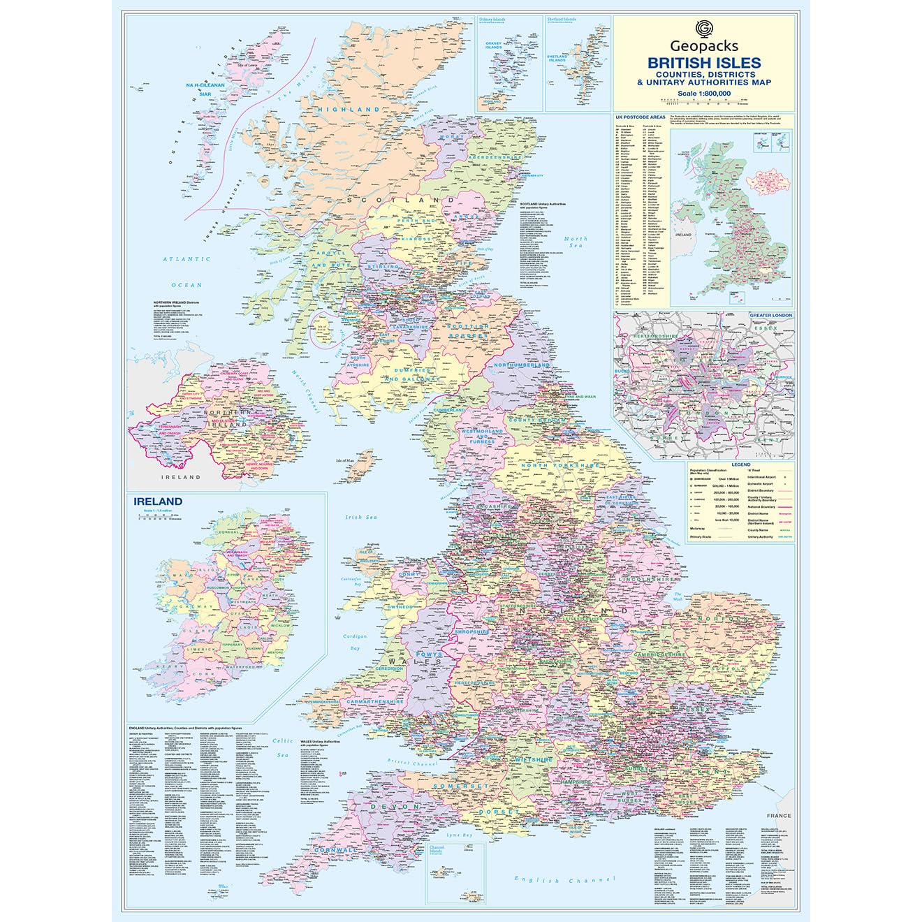 Amazon.com: British Isles County Map 1000 Piece Jigsaw Puzzle