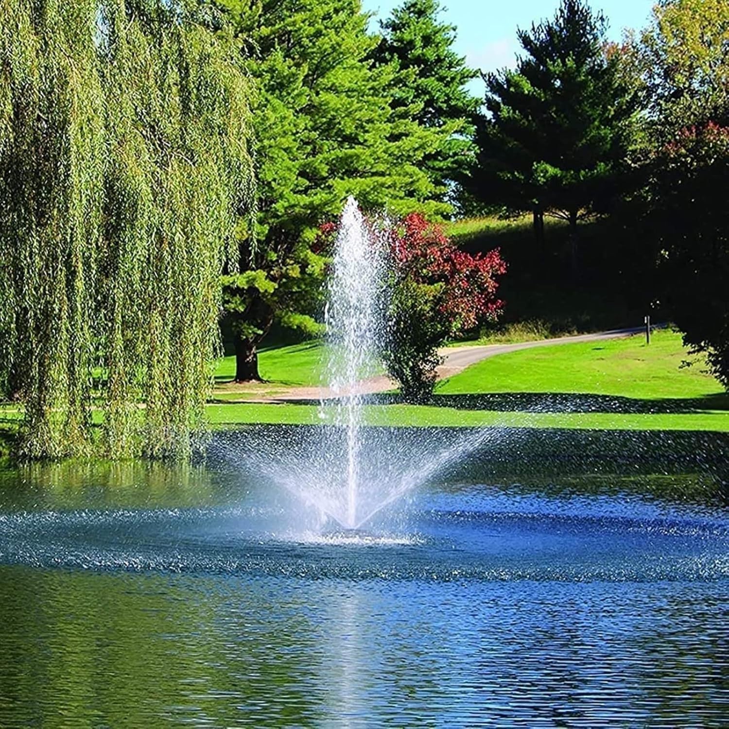 Kasco 3 HP J Series Decorative Fountain - 240V with 200 Ft Electric Power Cord | Pond and Lake Fountain | Efficient Pond Aerator Outdoor Fountains