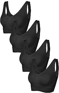 Sponsored Ad - Ultimate Essentials Womens Seamless Pullover Bra with Removable Pads Pull-On Tag Free Wireless Bra