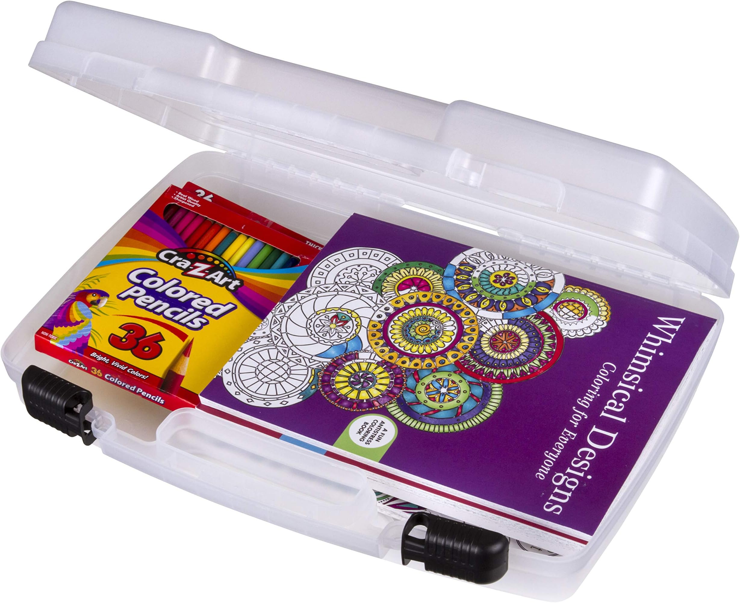 17 inch 8017AB Quick View Carrying Case, Portable Art & Craft Organizer with Handle, 1 Plastic Storage Case - 17" Standard Base Open Core