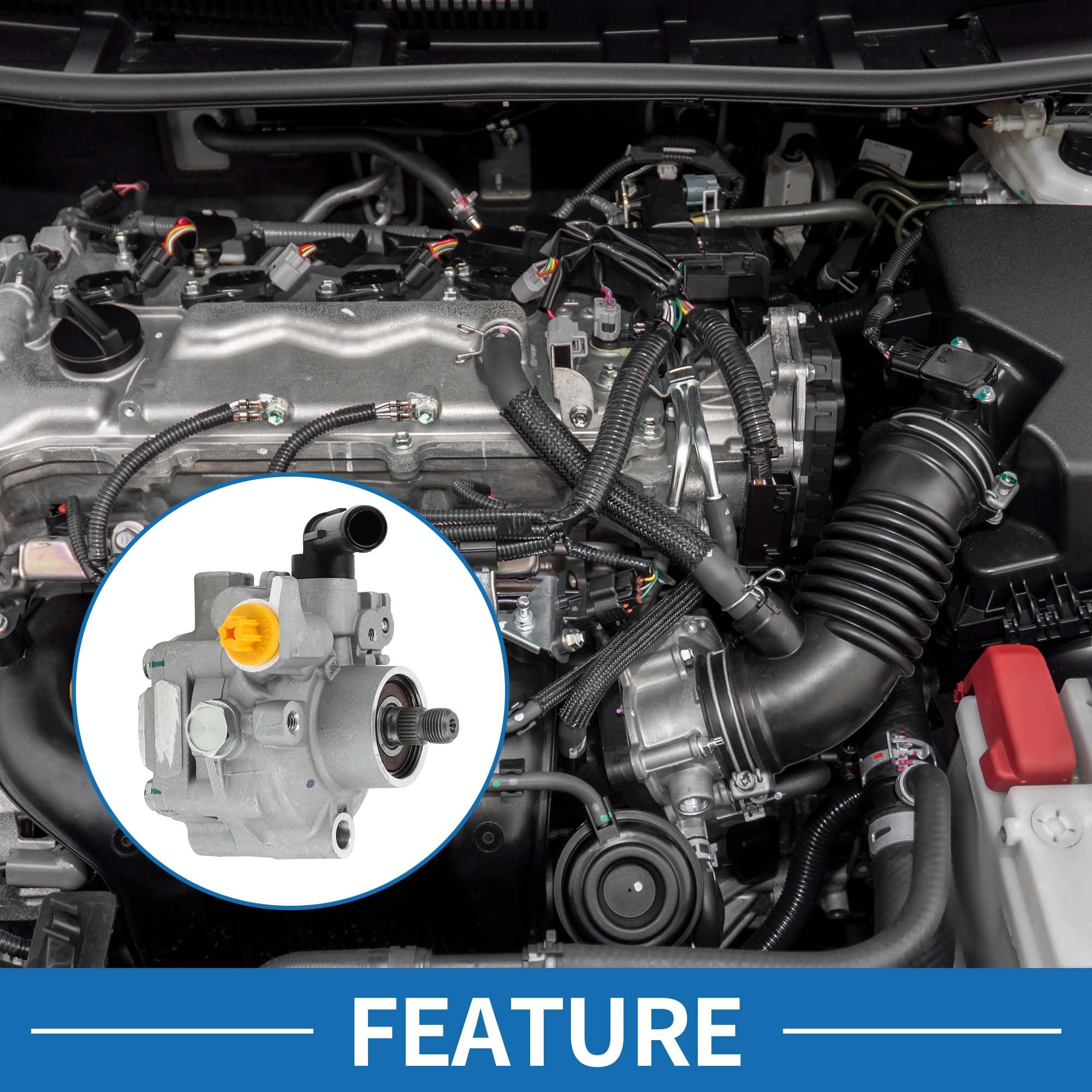 A ABSOPRO Pompa Servosterzo Per Subaru Forester 09-13 H4 2.5L 1 Pz