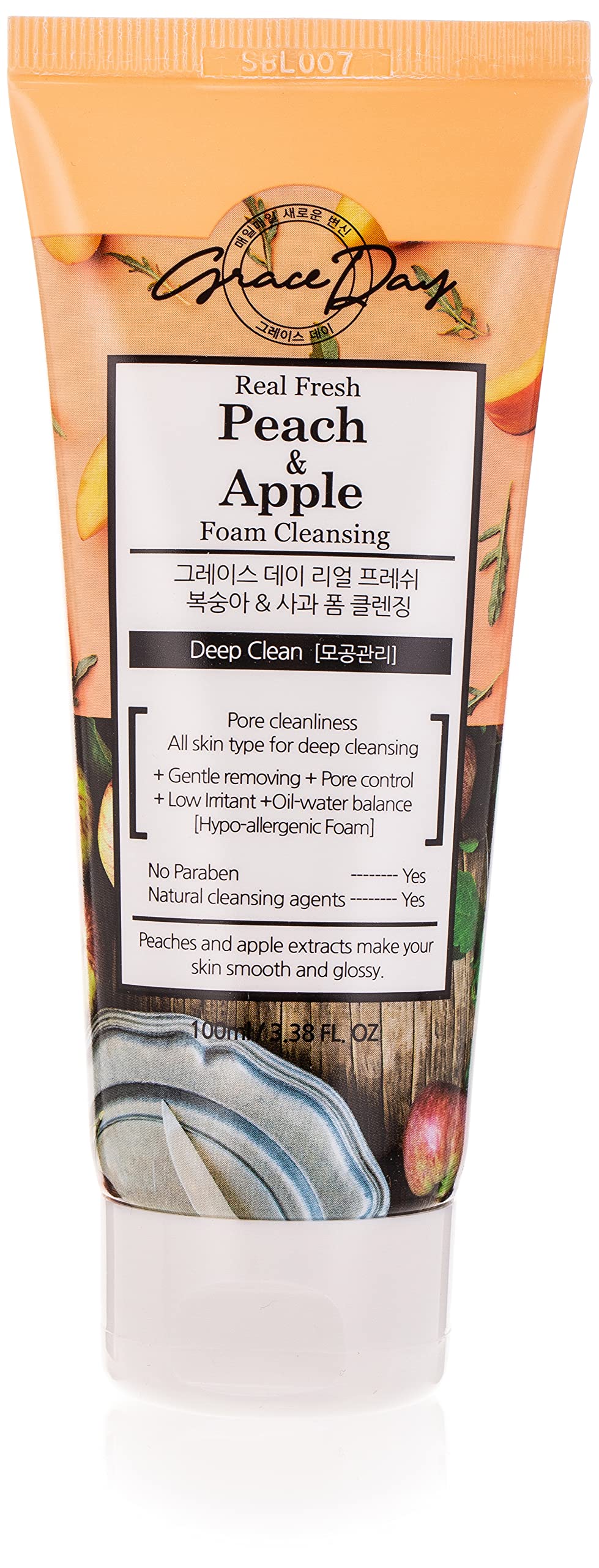 Grace Day Real Fresh Peach & Apple Foam Ceanser