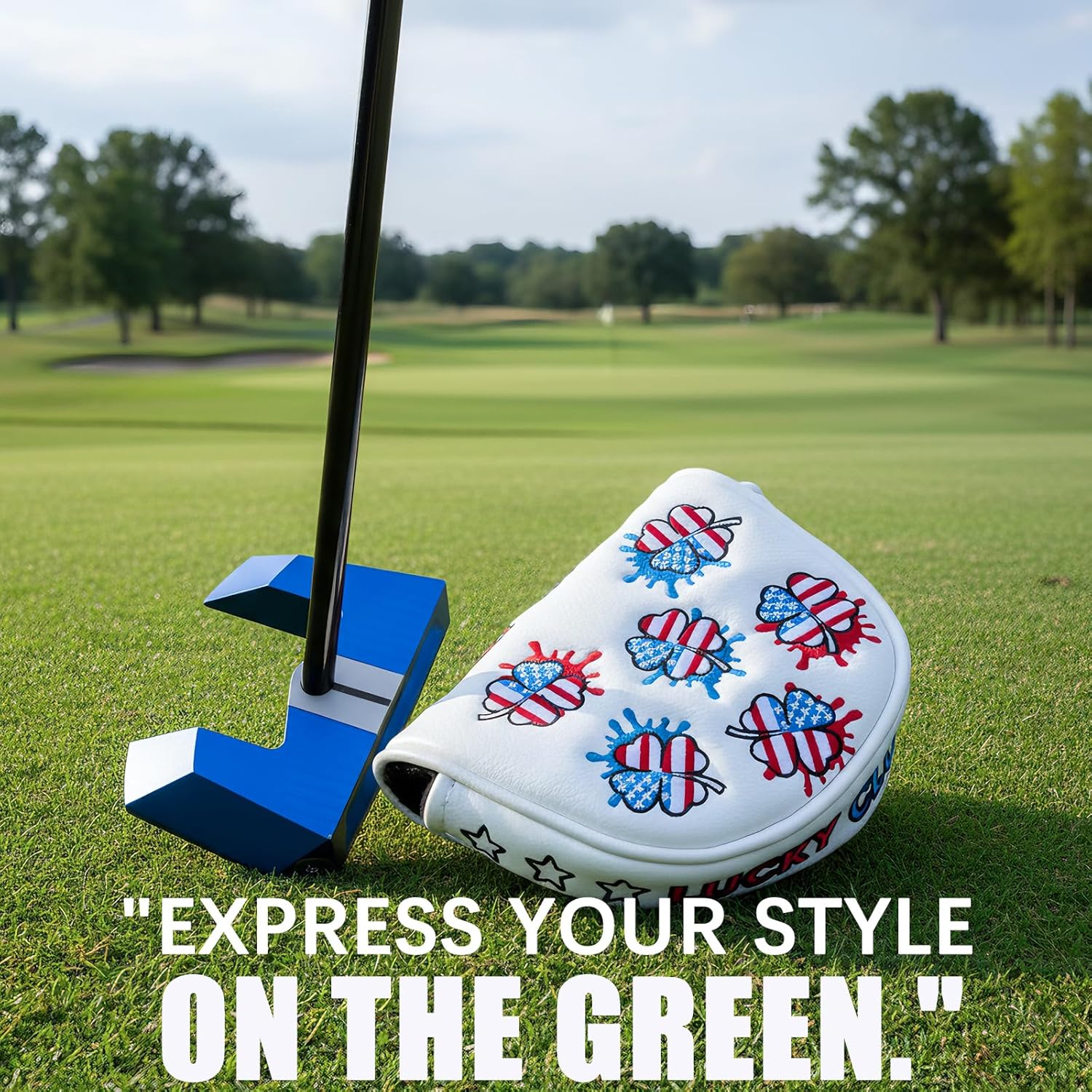 Golf Mallet Putter Cover Headcover Magnetic Closure Premium Leather DO NOT 3PUTT Putter Headcovers Fits for Golf OZ1 MEZZ 1 MEZZ1 MAX Putter