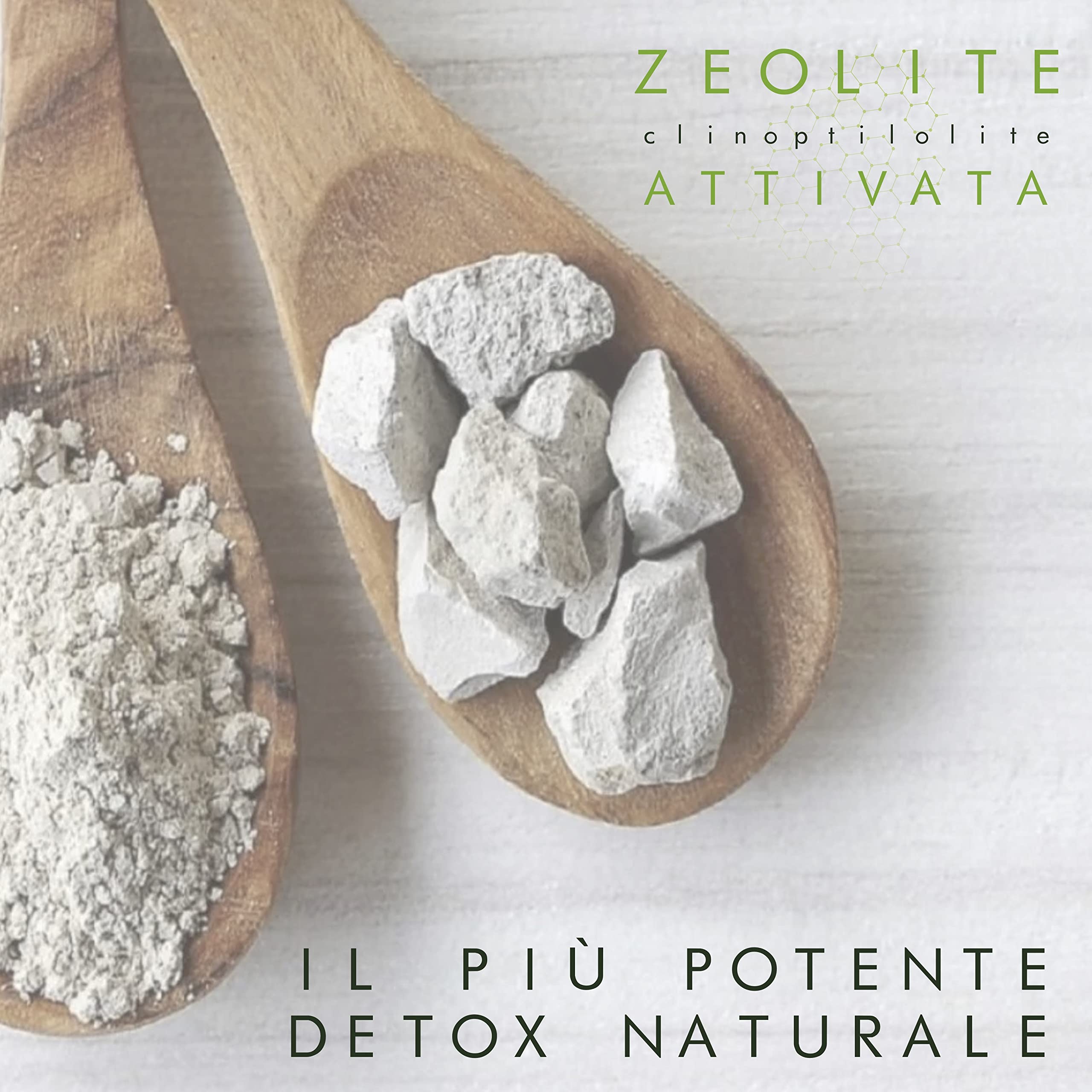 Zeolite Clinoptilolite Attivata pura al 100% - 200 capsule da 540 mg - Dispositivo medico di classe 2a - Certificata uso orale. Prodotta in Italia