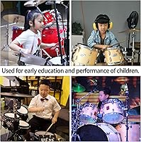 Vista 3 de EXCEART cencerro de vaca de 6 pulgadas de metal con mazo de madera, campanas de vaca de percusión, fabricante de ruido, kit musical de mano