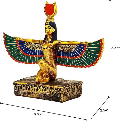 Miniatura 8 de La antigua estatua egipcia de Isis alas diosa de la fertilidad y también era conocida como la diosa de la maternidad, la magia, la muerte, la