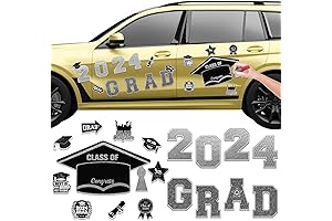 18-Piece Graduation Car Magnets for 2022