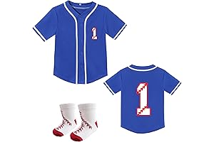 Personalized Baby Baseball Jersey for First Birthday