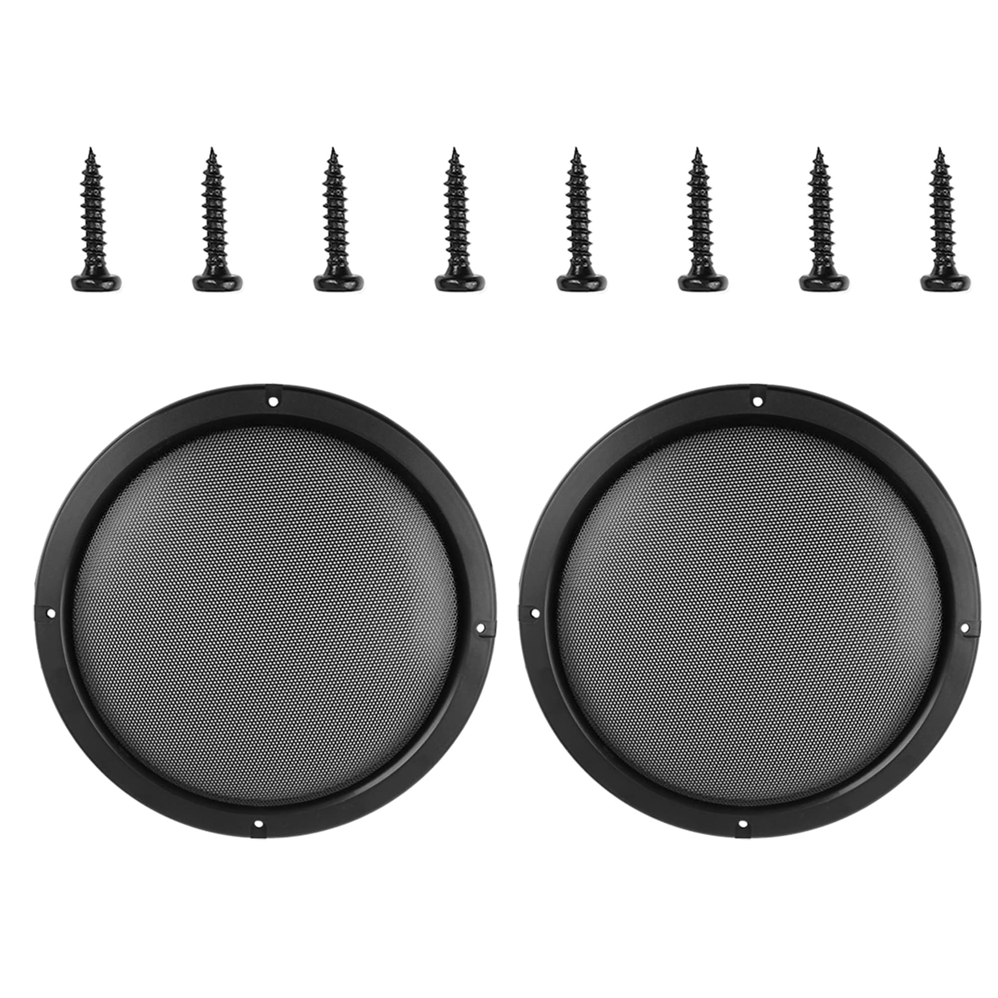 Unifizz Car 2pcs Speaker Mesh Grill Cover Protector Sub Woofer Subwoofer Grille Set 8.5