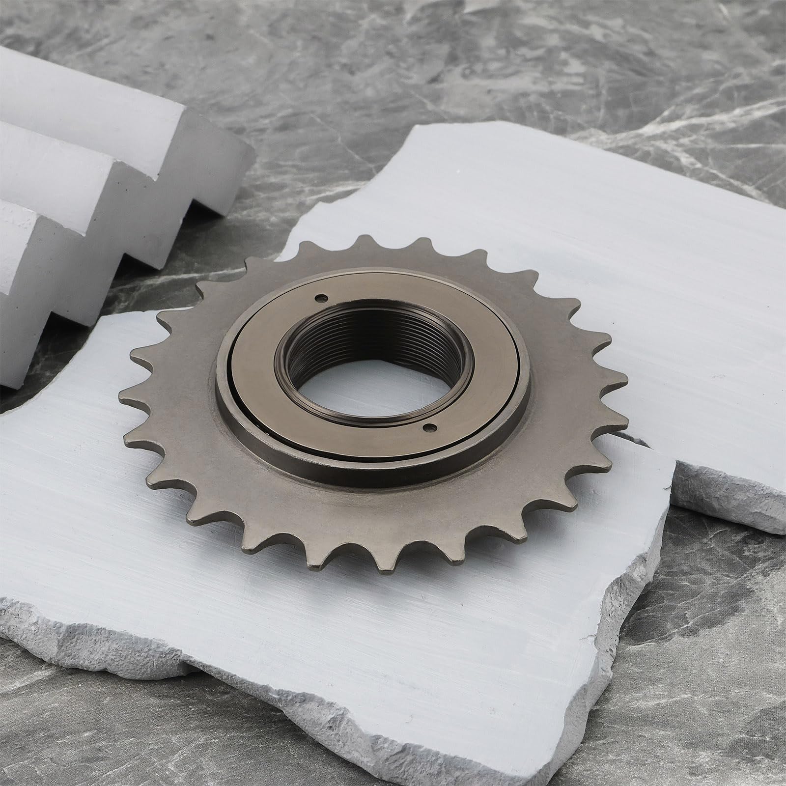 The Lord of the Tools 2 Pezzi 24 Denti Bici Ruota Libera Monomarcia ID 34mm OD100mm Per Catena 1/2" X 1/8" Accessorio Per Bicicletta Marrone