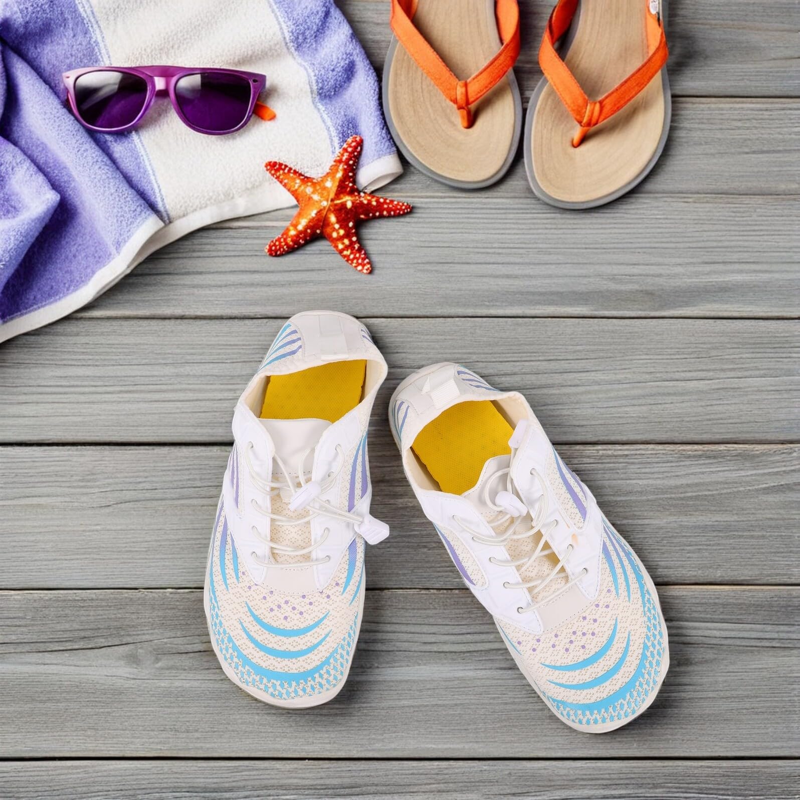 ibasenice Zapatos de Agua Unisex Antideslizantes de Secado Rápido para Playa y Piscina Calzado Flexible y Transpirable para Surf Buceo y Actividades Acuáticas Talla