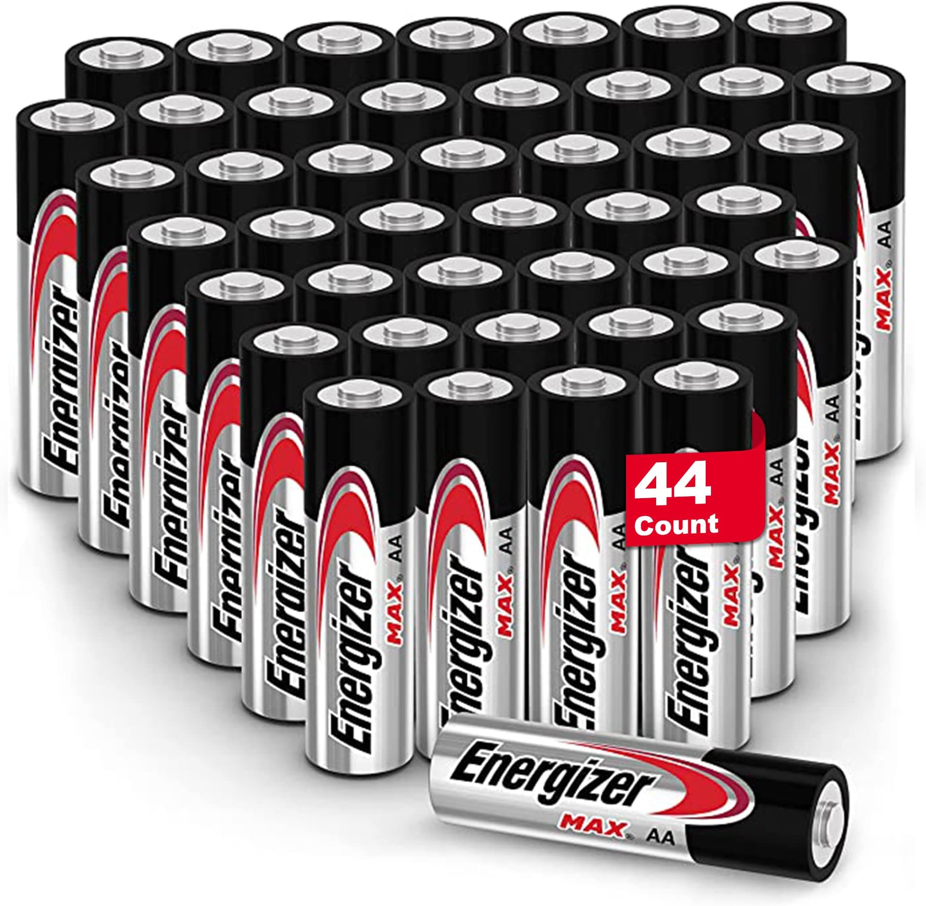 Energizer Max AA Batteries Value Pack, 44 Count of Alkaline