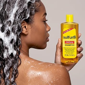 Sulfur8 Anti-Dandruff Clarifying Hair & Scalp Care Shampoo 7.5 oz + Conditioner 2 oz Duo Medicated Flake Control & Itch Relief with Sulfur & Salicylic Acid for Scalp Health