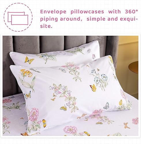 Miniatura 4 de Queen's House - Juego de sábanas de algodón egipcio con bolsillo profundo