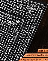 Vista 4 de Alfombrilla de corte autorreparable de 9 x 12 pulgadas, alfombrilla de costura giratoria Idemeet para manualidades, protector de mesa de hoja de 5