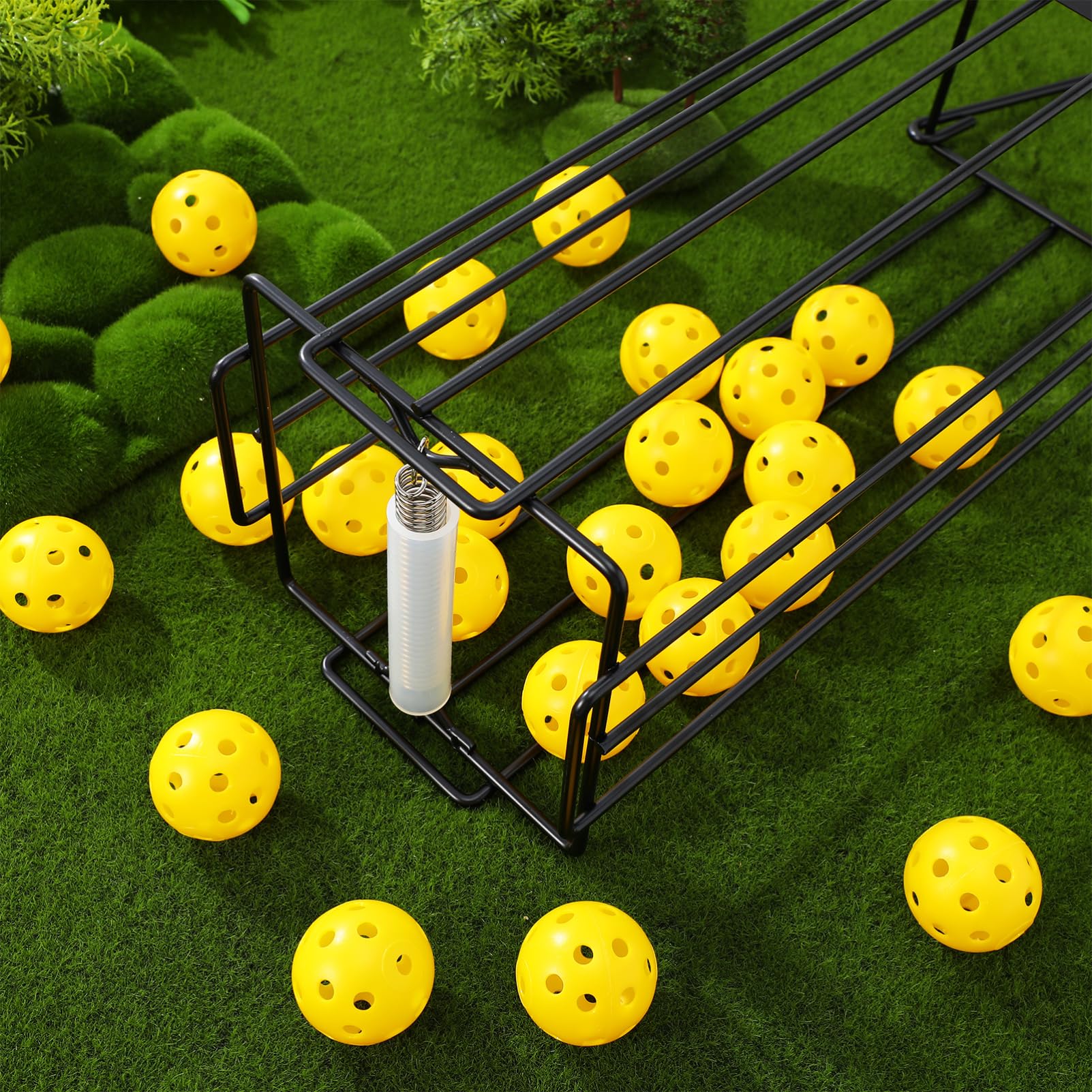 Toddmomy Tennis Gatherer Portable Holder Hand-Lifting Handle for Effortless Pickup and Storage Construction No Bending Required