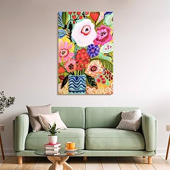 Amazon.com: Empire Art Direct Fresh Flowers in Vase II Frameless