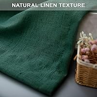 Vista 152 de Orange Linen Curtains 72 Inch Length for Living Room 2 Panels Set Back Tab Loop Pocket Semi Sheer Copper Brown Burnt Orange Curtains for Bedroom