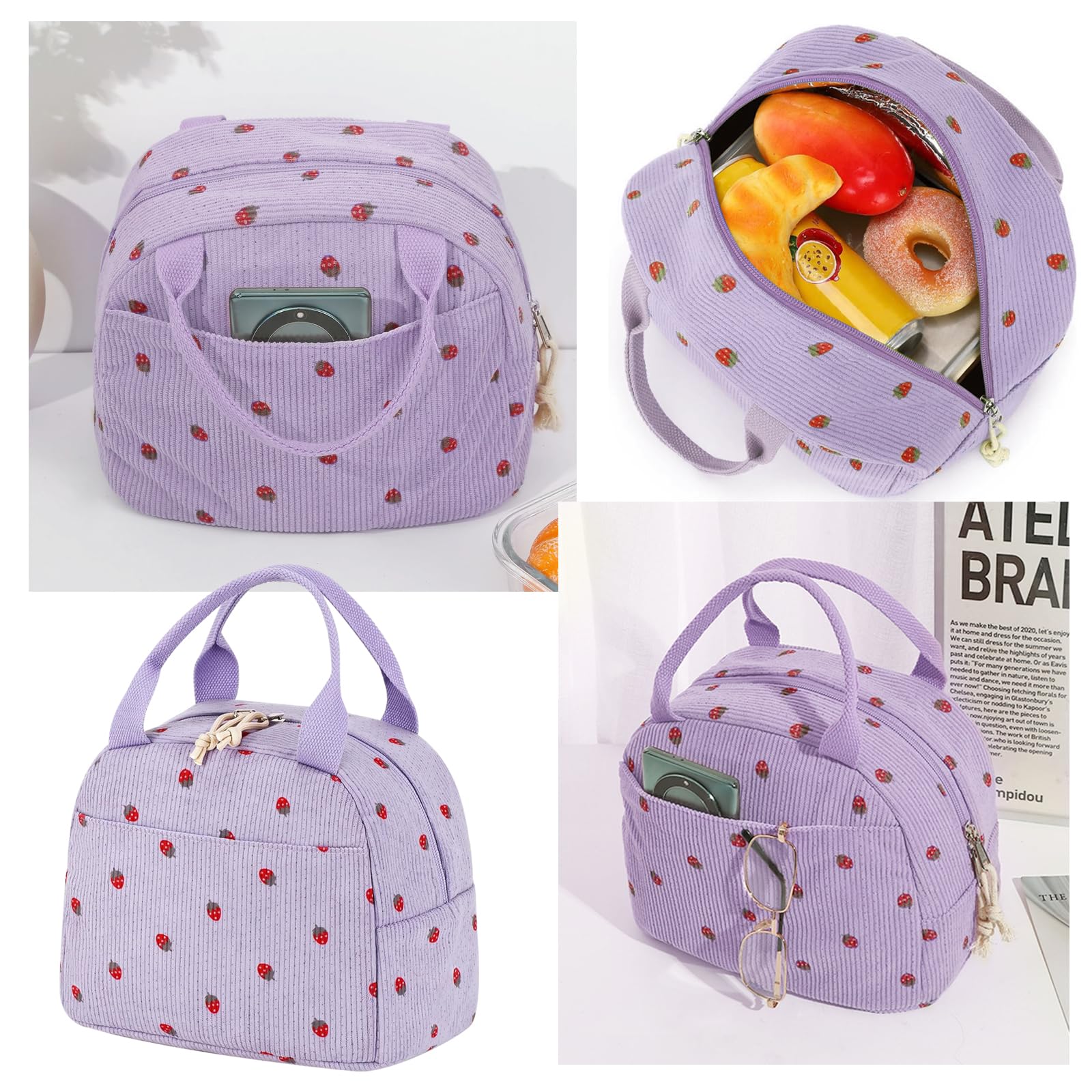 ECO CHIC Sac à Déjeuner Pliable Léger | Sac Isotherme Résistant à - 5
