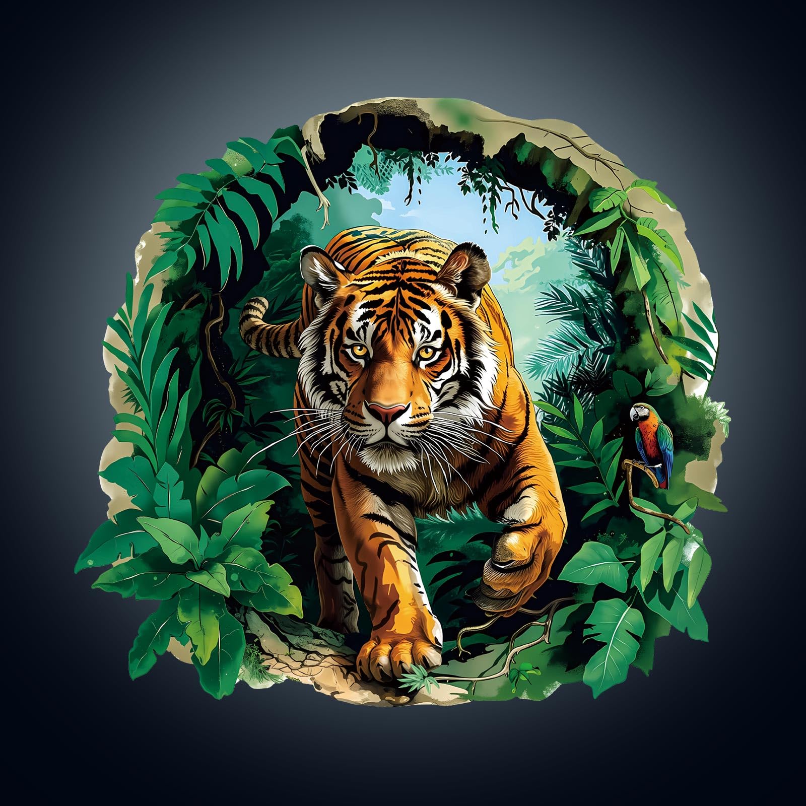 WOODBESTS Wooden Puzzles for Adults, King of the Jungle Wooden Puzzle, Irregular Unique Puzzles, Beautiful Gifts for Puzzle Lovers (13.4 * 12.4 in 250pcs)