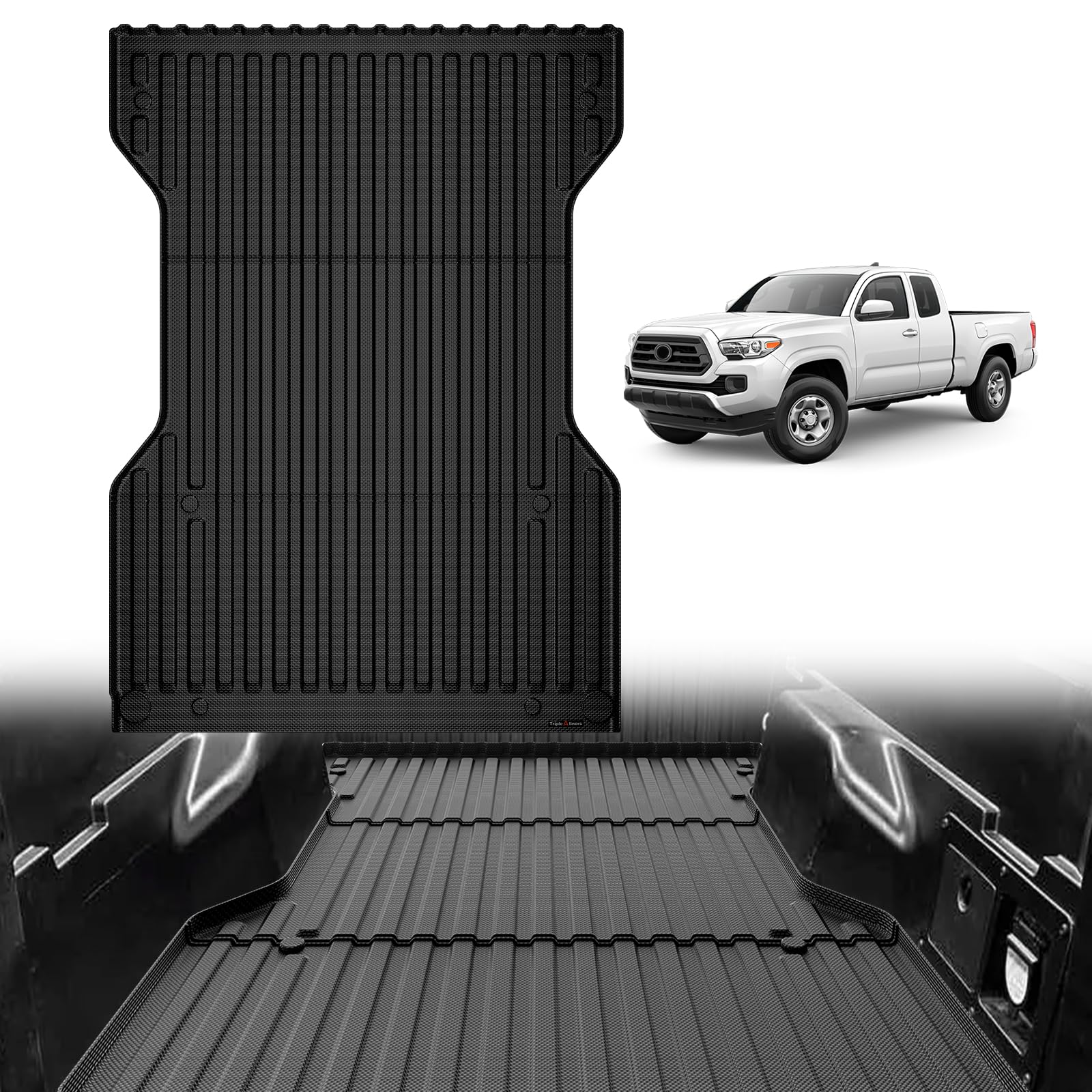 TripleAliners 6FT Truck Bed Mat for 2005-2023 Toyota Tacoma