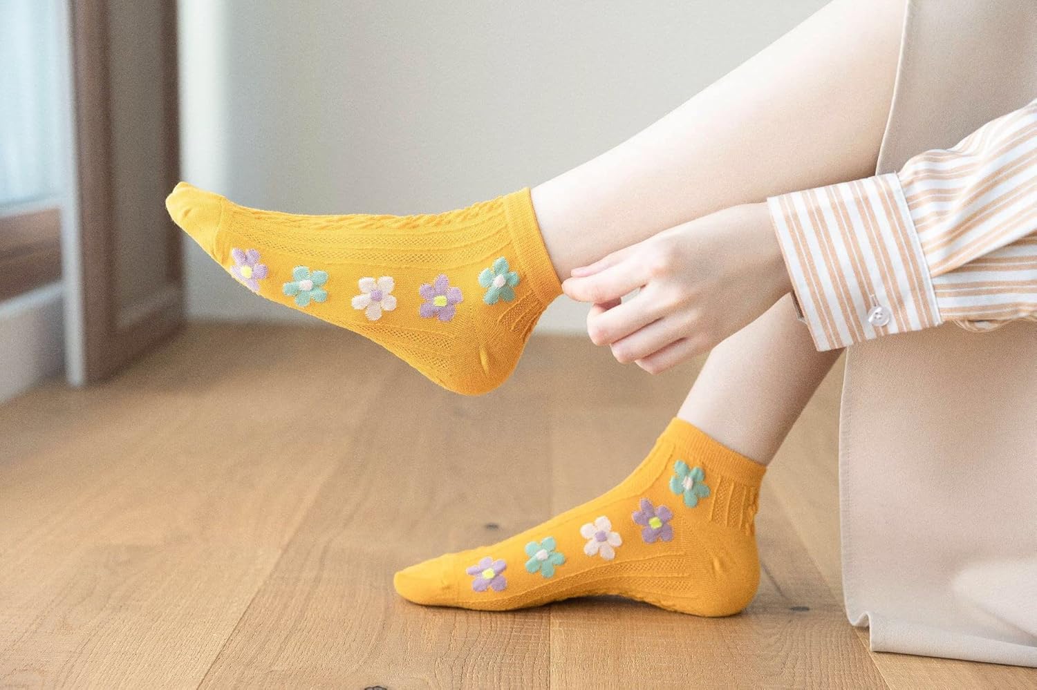 Benefeet Sox Ankle Socks for Women Girls Fun Novelty Animal Floral Pattern Low Cut Liner Socks Cute Cotton Casual Socks - Image 3