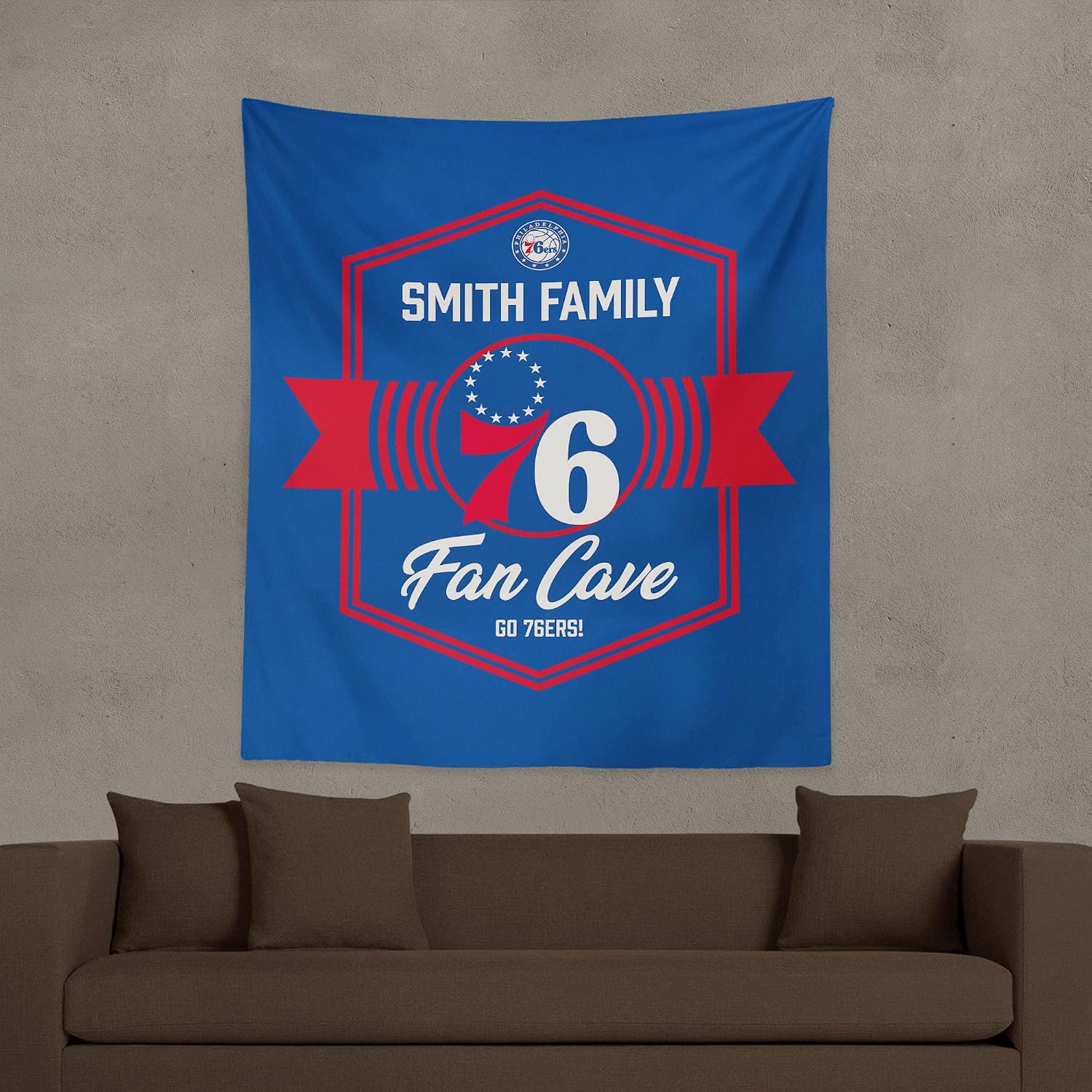 Northwest NBA Personalized Printed Wall Hanging Tapestry, Woven Polyester Fabric, Decorative Fan Art for Bedroom Office Living Room, 50 x 60 Inch