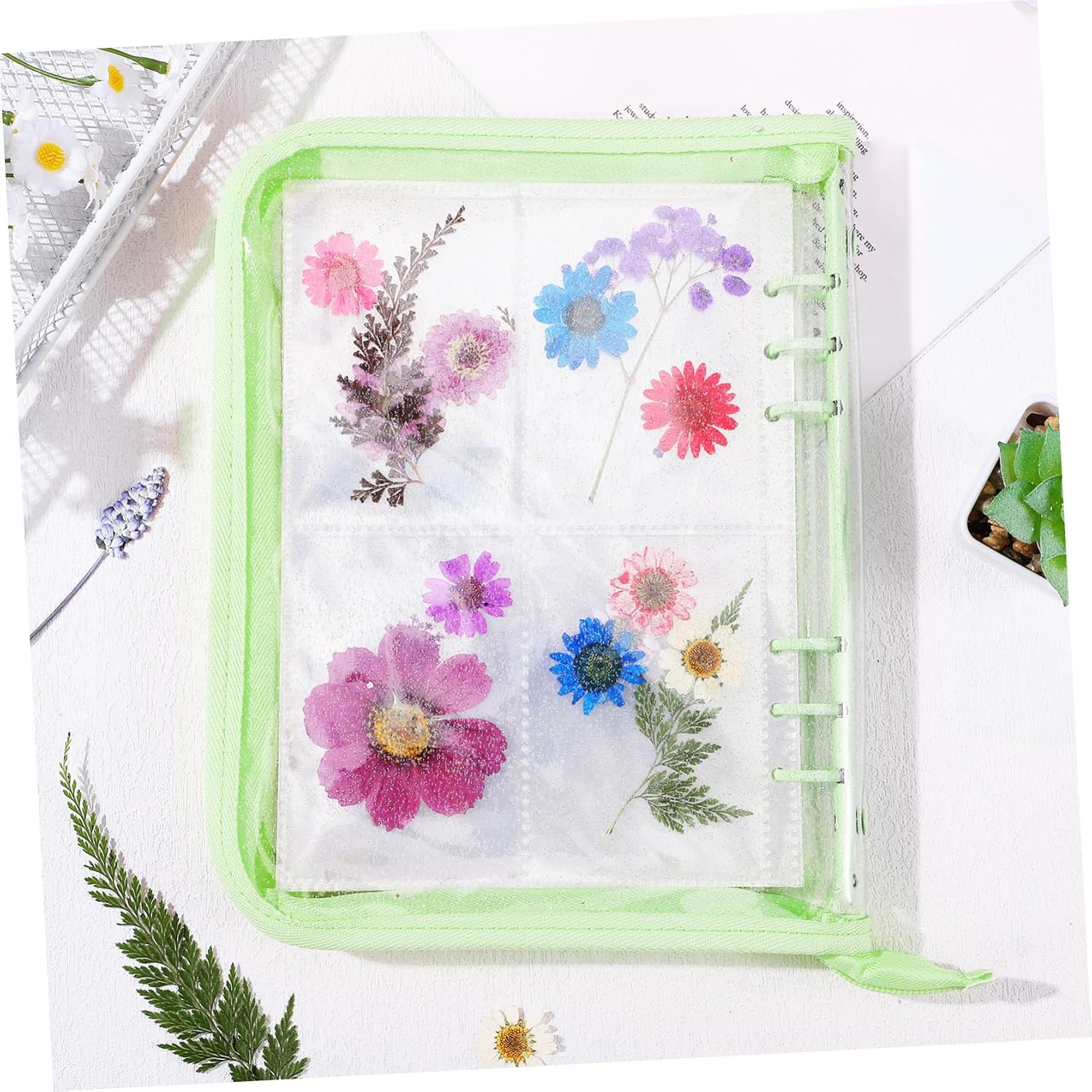 DOITOOL Kpop Photocard Binder Album with Card Sleeves Portable Photo Album for Collecting Stickers Postcards and Sports Cards Elegant Design for Stylish Organization