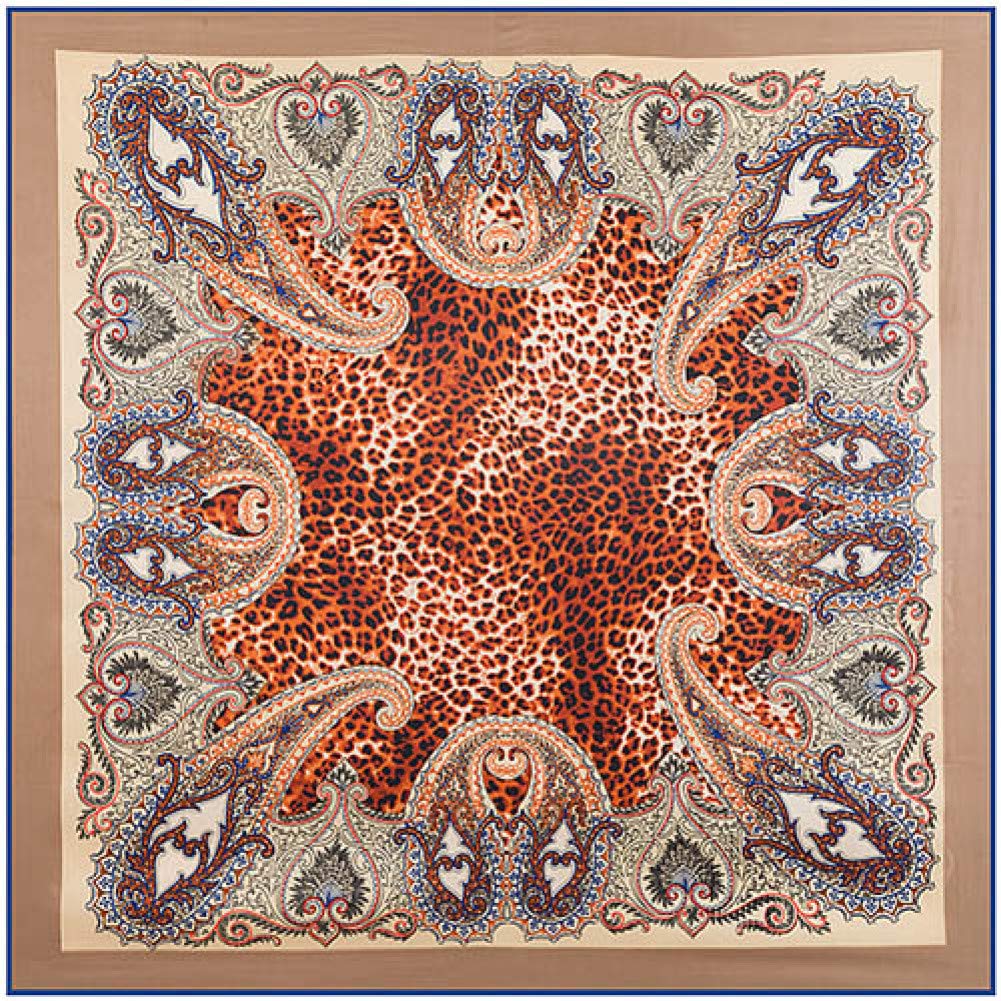 Foulard cheveux qui ne glisse pas grâce au tissage twill carré de 100 cm