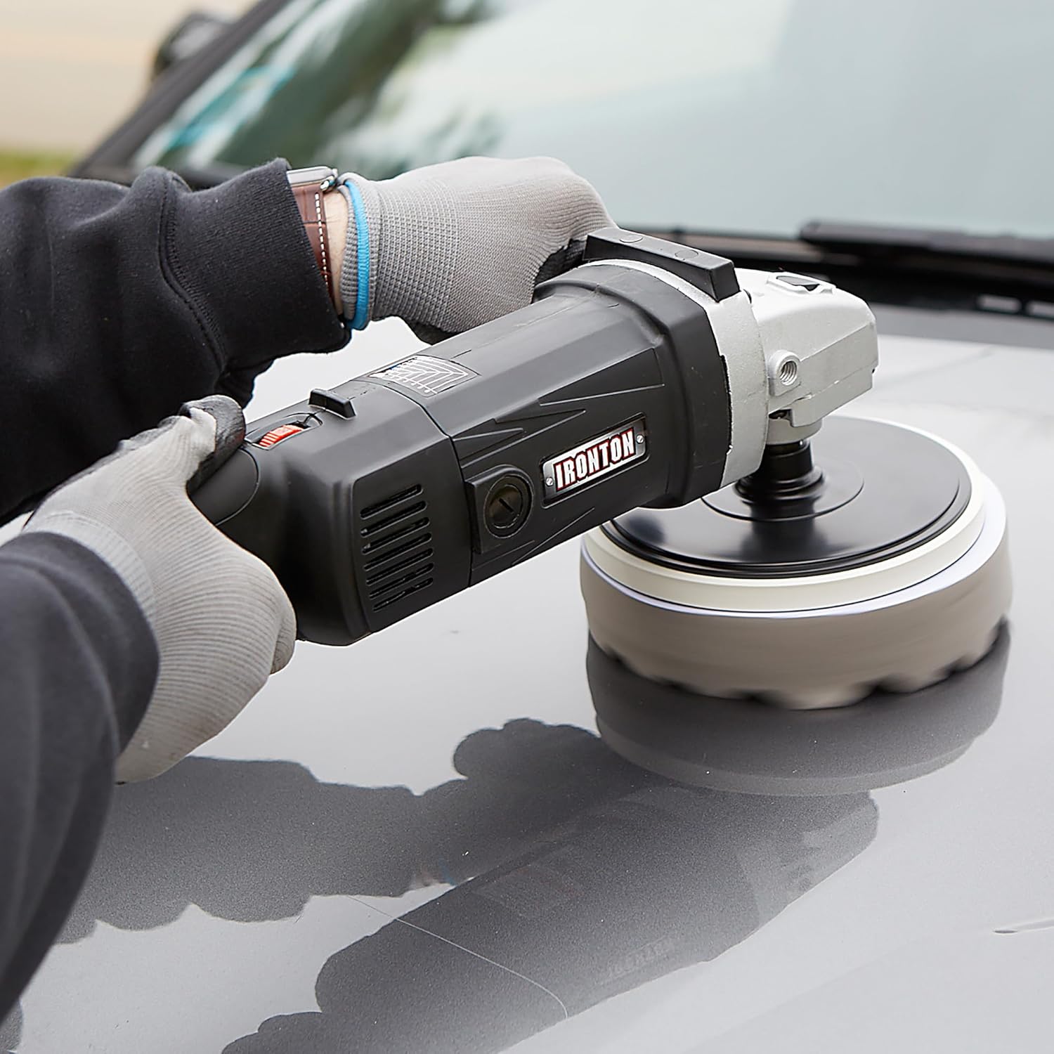 Ironton 7in. Car Polishing Kit, 10 Amp, 7in. Pad