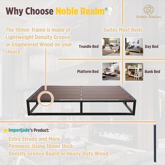 Brown Bunkie Board(60x76) Under Mattress Support, Breathable, Anti-Sag,