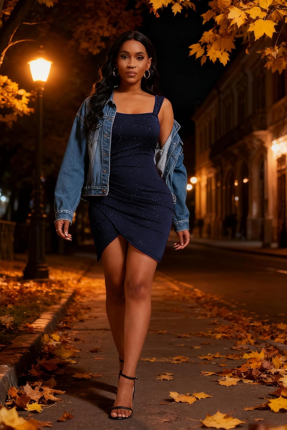 Women's Summer Sleeveless Sexy Runched Bodycon Wrap Sparkly Sequin Slit 2026 Mini Party Club Tank Dress - Image 6