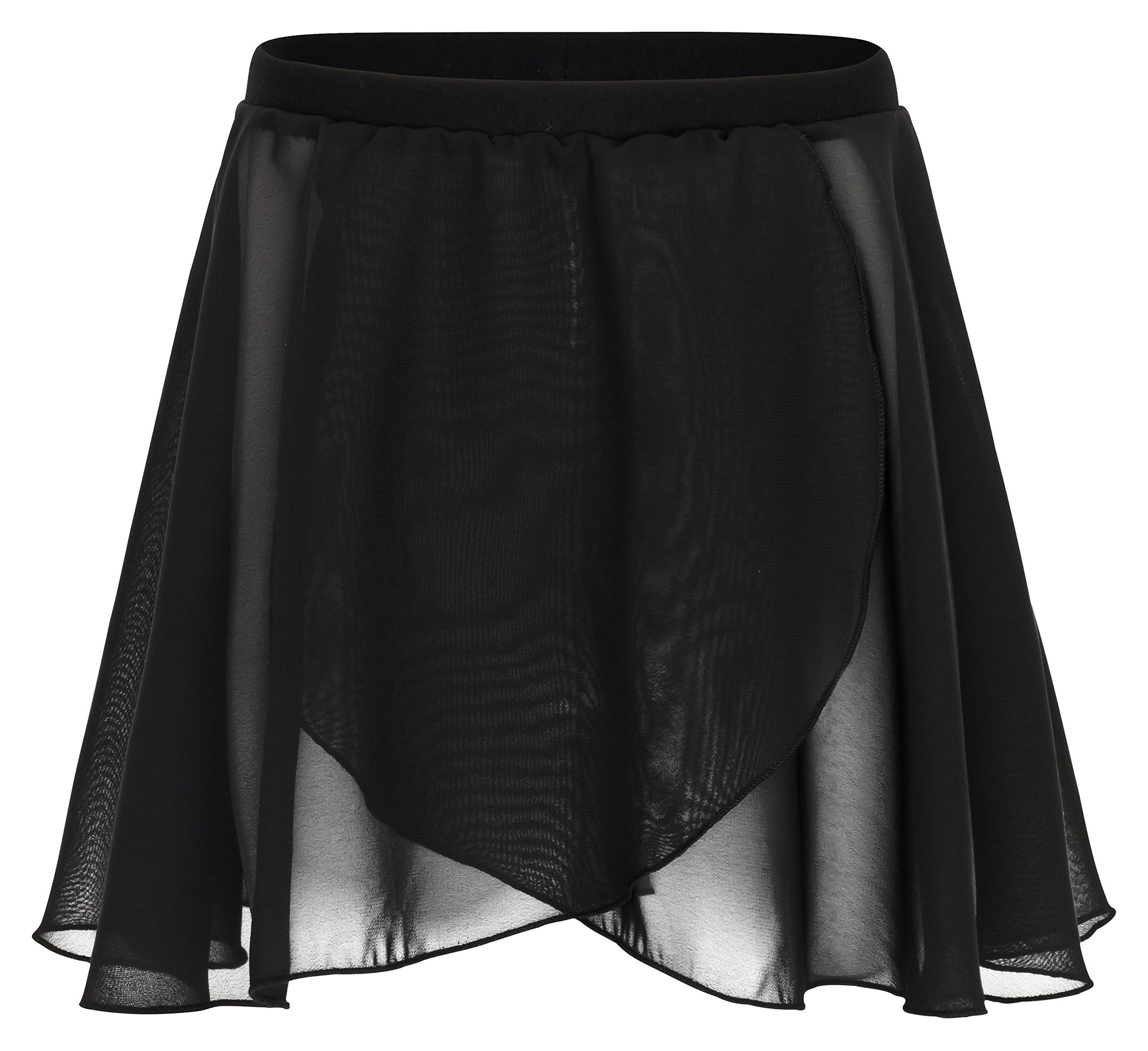tanzmusterGirls' Ballet Skirt - Emily - in wrap Optic (3-16 Years) Made of Chiffon, Dance Skirt for Children