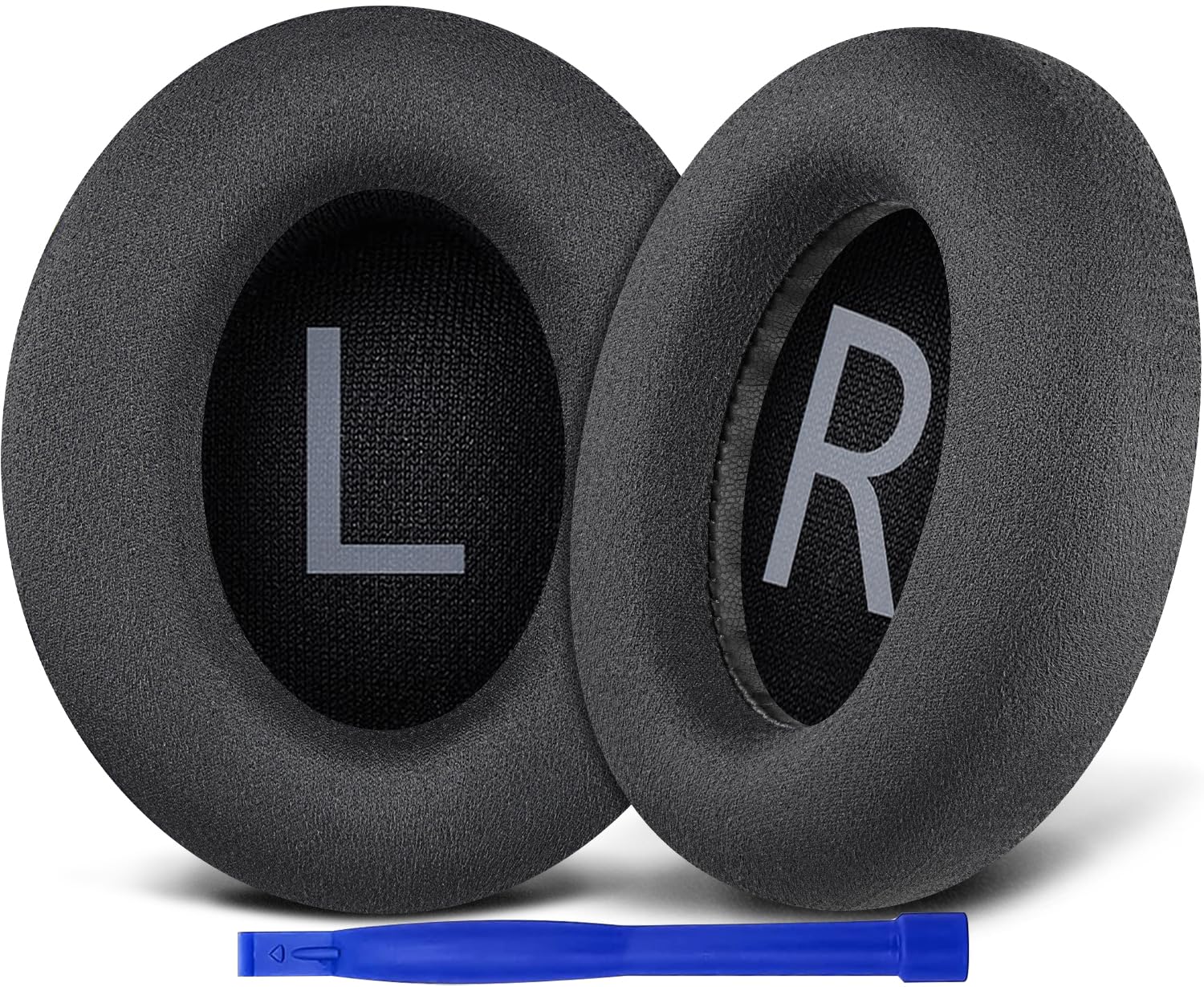 SOULWIT Micro Suede Replacement Earpads for Bose 700 (NC700) Wireless Headphones, Ear Pads Cushions with High-Density Noise Cancelling Foam, Added Thickness – Black