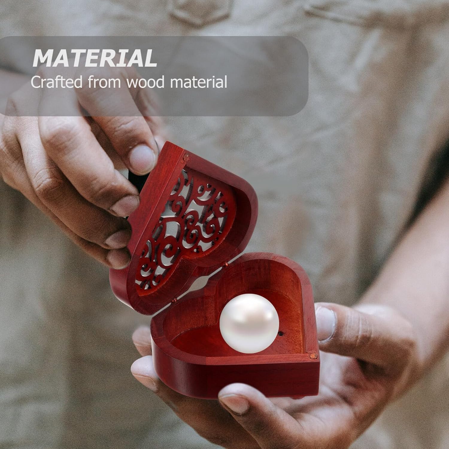 Heart Shaped Wooden Music Box DIY Creative Birthday Gift image 2
