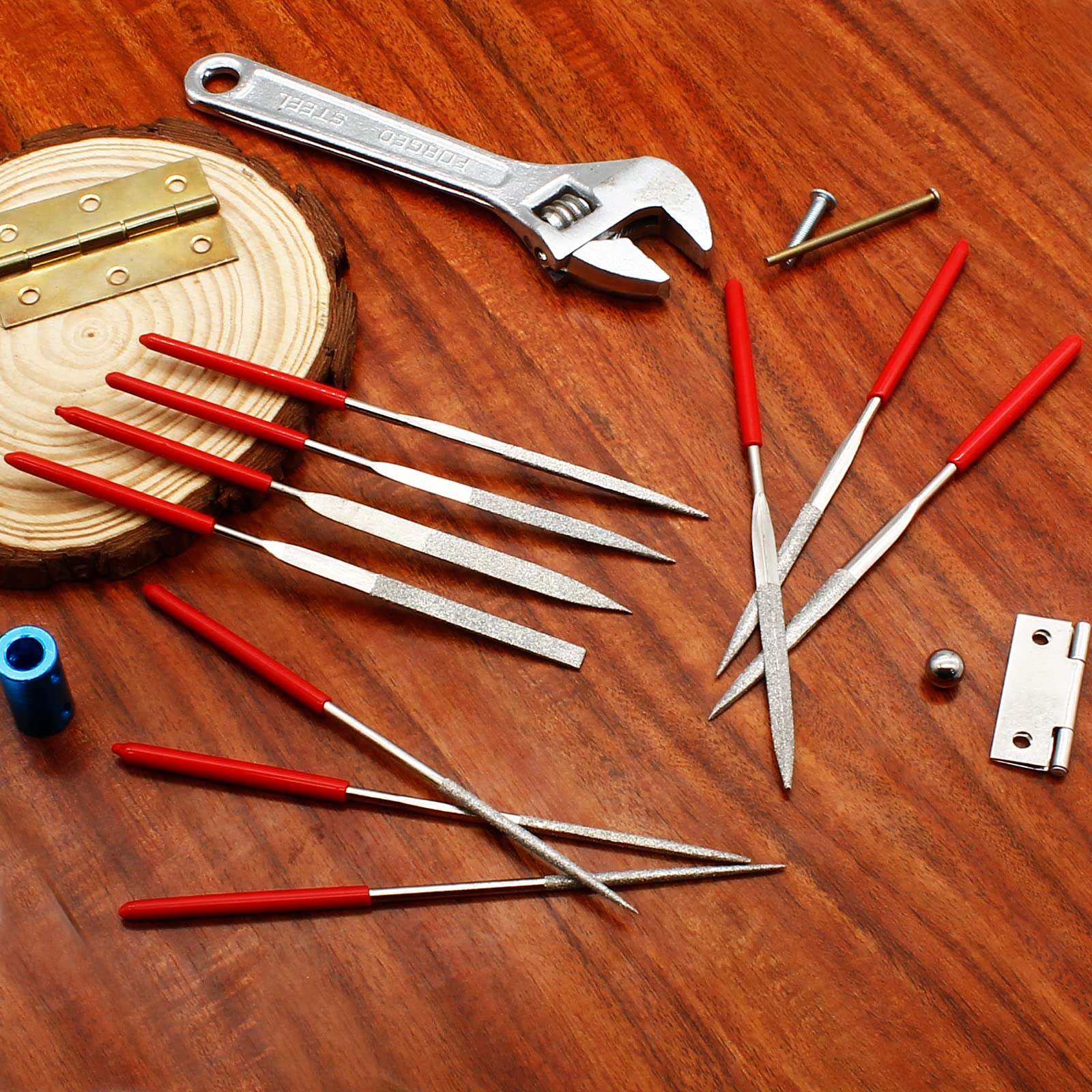 Amazon.com: HARSKIYER 10pcs Metal File Set, 3x140mm Mini Diamond