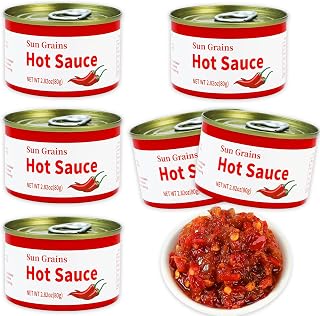 Savory Spicy Chili Sauce – Mushroom & Pepper Blend,Low Sugar, Gluten-Free Hot Sauce – Perfect for Stir-Fry, Tacos, BBQ & Dipping – Rich Flavor, No Artificial Additives – 6 Bottle