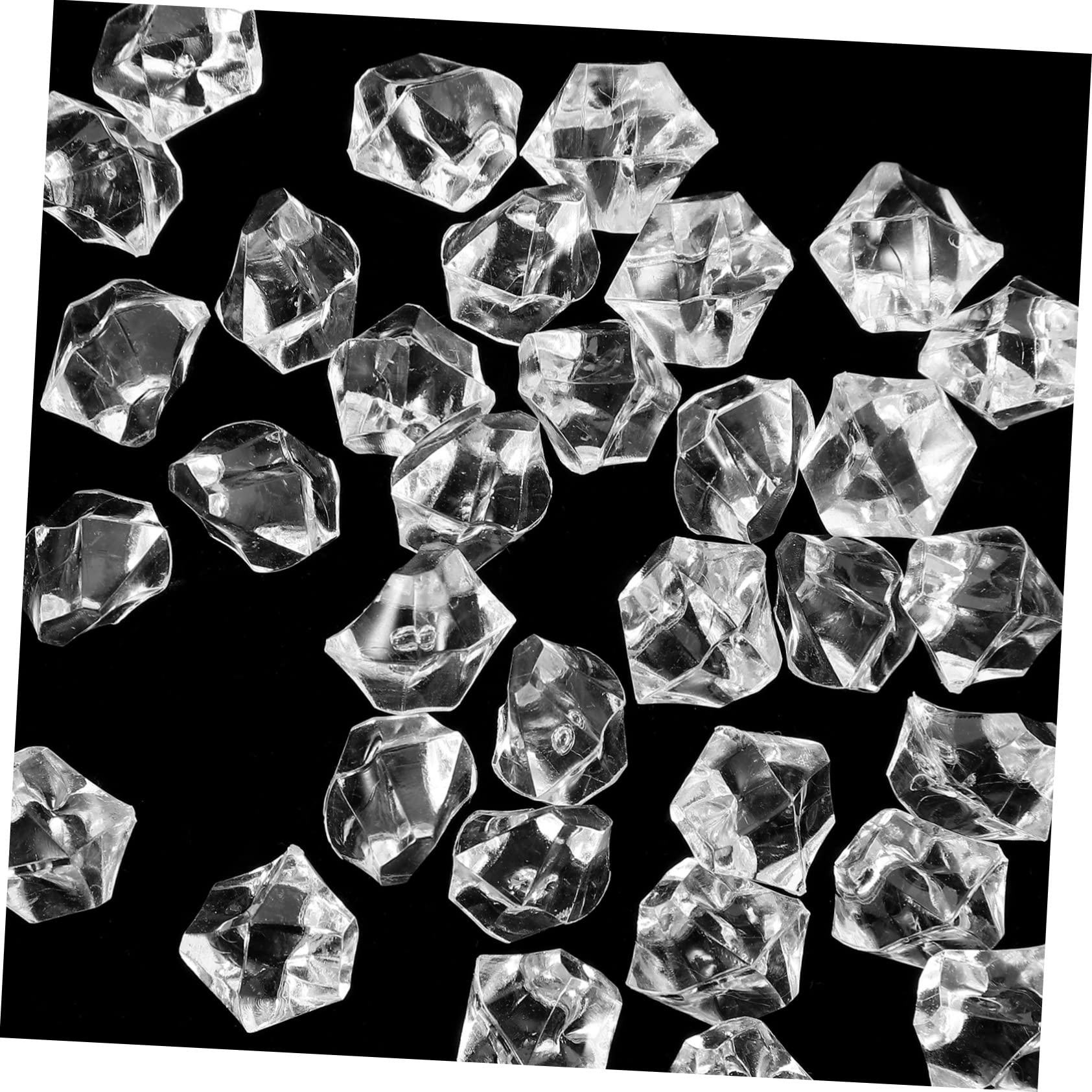 Amosfun 200 Pz Diamante Fai da Te Hair Charms Hair Jewelry coriandoli da tavola Cristalli da Sposa ciottoli per vasi Arredamento Diamanti in Resina Trasparente Diamanti per l'artigianato