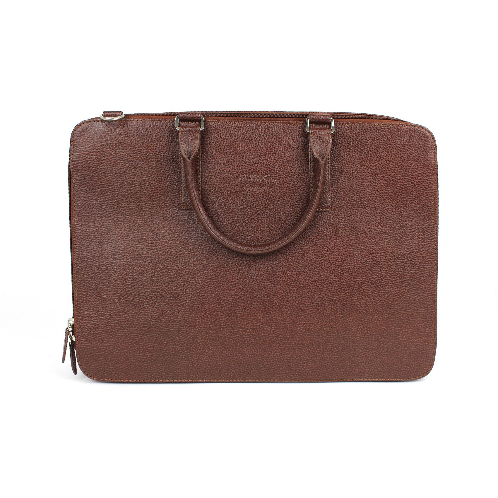 Laurige Deluxe Laptop Briefcase, 16.5 x 12.25 x 3.5 inches, Brown (G155.04)