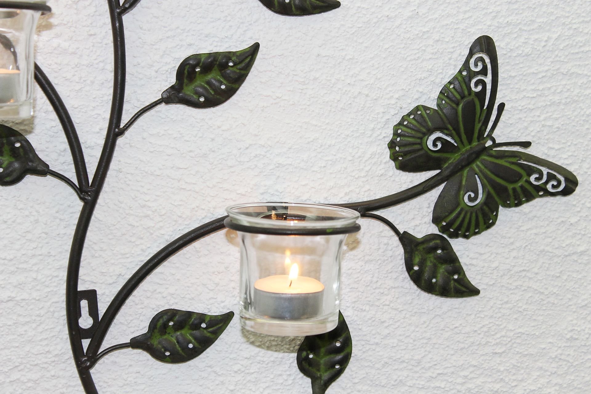 DanDiBo Support Bougie Chauffe-Plat Mural 12120 Support Bougie Chauffe-Plat en métal 62cm Chandelier Mural Chandelier