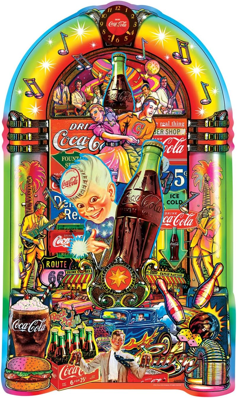 Masterpieces 1000 Piece Jigsaw Puzzle For Adults and Families - Coca-Cola Jukebox - 20.72"x 34.6"