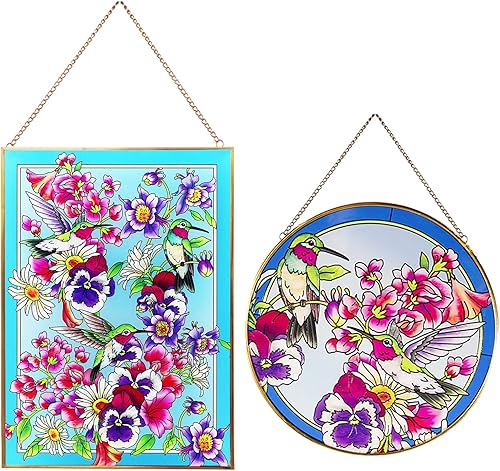 Miniatura 1 de Atrapasoles de colibrí para ventana, 2 unidades, atrapasoles para ventana interior, pájaros, amantes de los gatos, regalos para madre, mamá, abuela,
