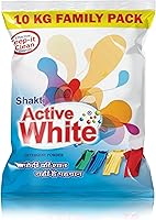 Active White Detergent Powder - 10 kg Family Pack