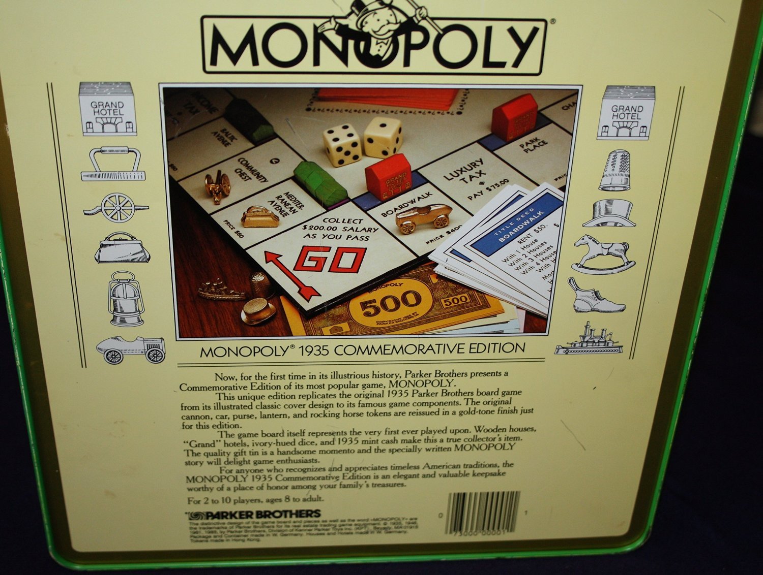 Amazon.co.jp: Monopoly 1935 Commemorative Edition Board Game