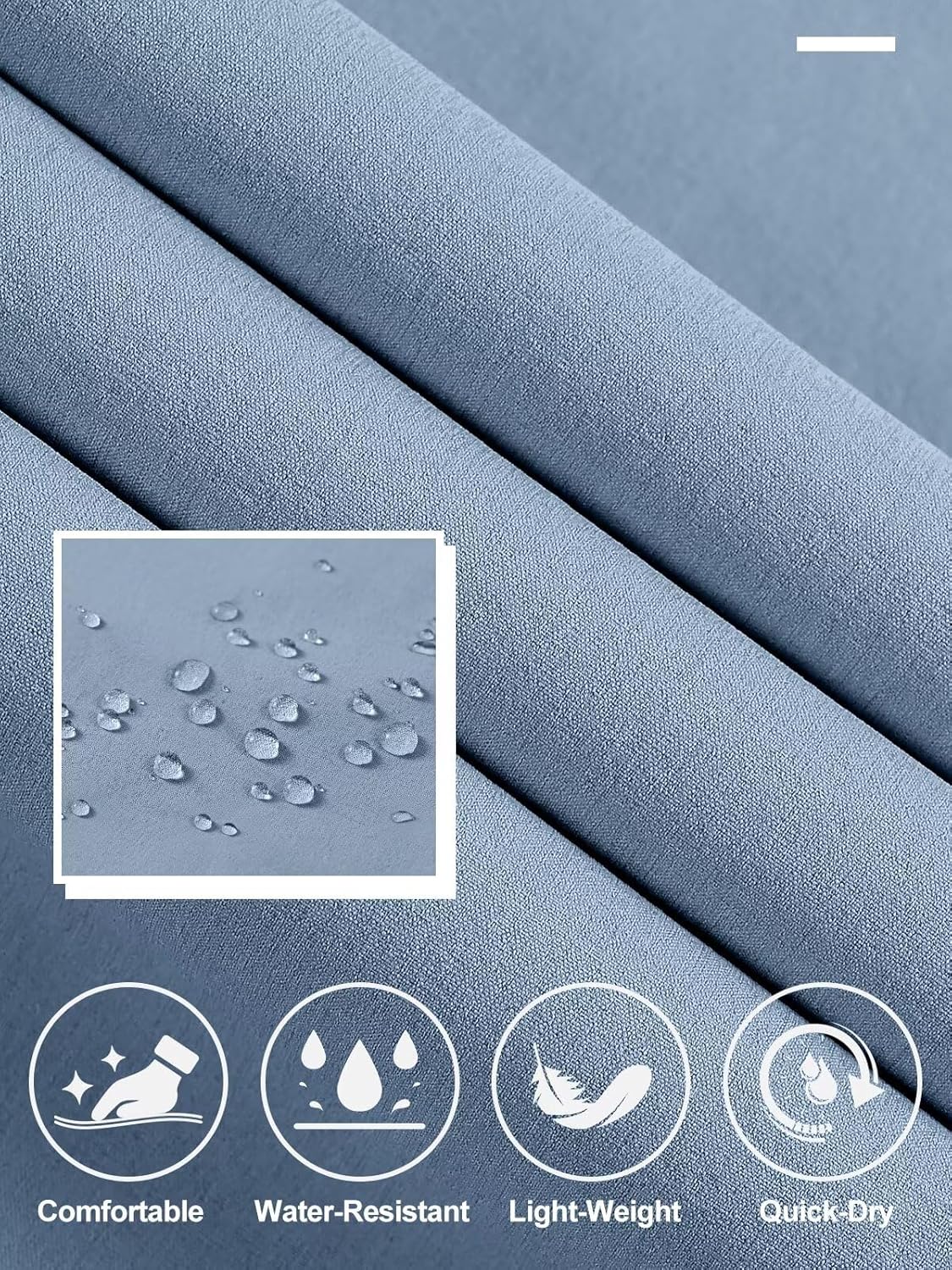 QPNGRP Men's Golf Pants 30"/32"/34" Inseam Lightweight Stretch Work Dress Pants - Image 4